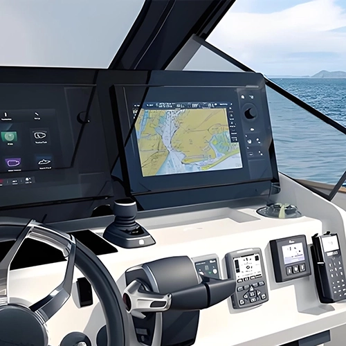 17 Inch 5 Wire Resistive Touch Panel for engine room monitoring and offshore equipment